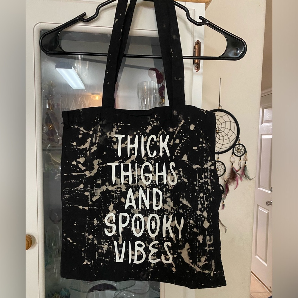 EUC Halloween Tote Bag Thick Thighs and Spooky vibes